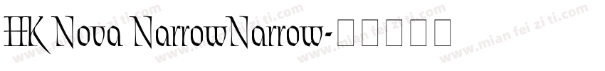 HK Nova NarrowNarrow字体转换
